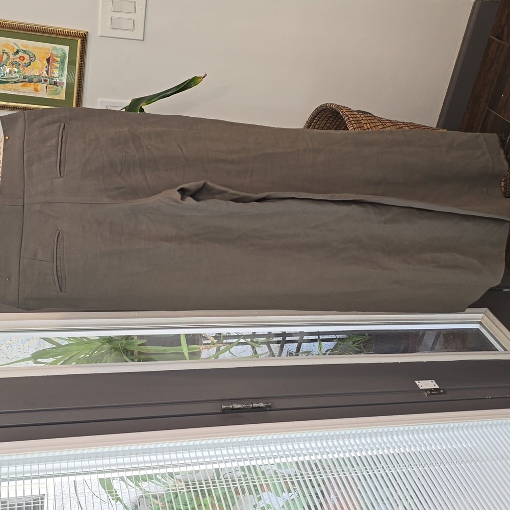 Ann Taylor Olive Green Wide Leg Pants - Picture 5 of 7